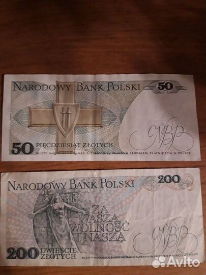 Польская купюра 200 злотых