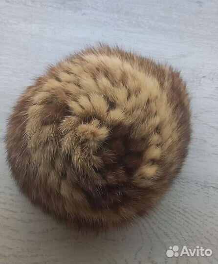 Шапка вязаная норка