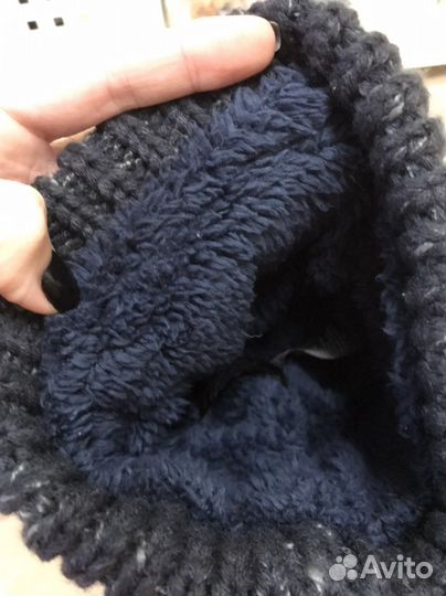 Утепленная шапка шарф некст