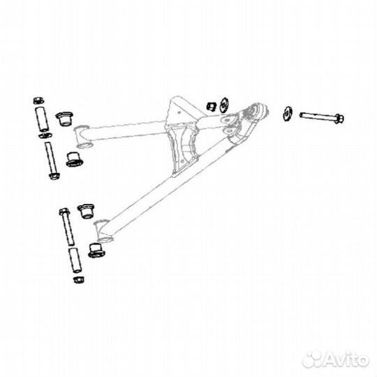 Комплект втулок нижних рычагов Polaris SM-08227