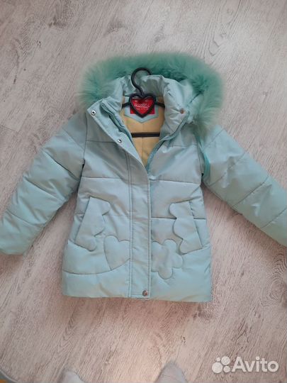 Зимняя куртка для девочки 116 122