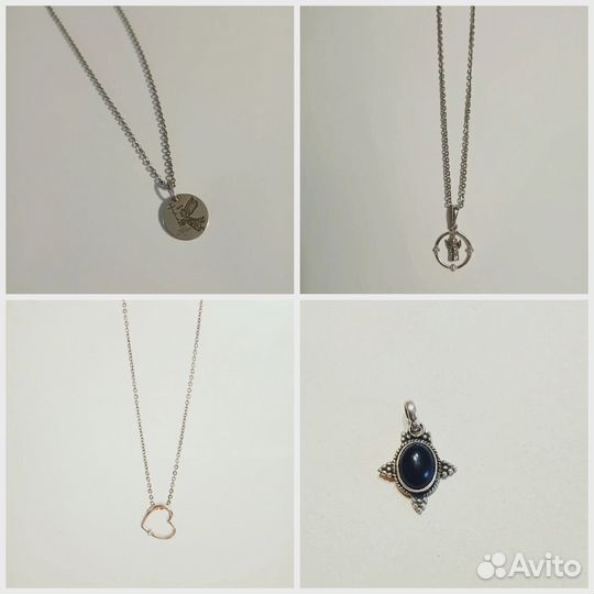 Кулоны серебро