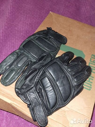 Перчатки тактические кожаные