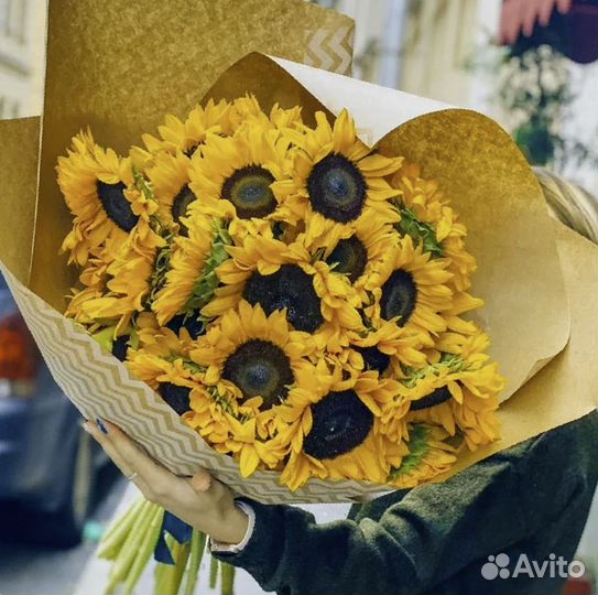 Букет из подсолнухов