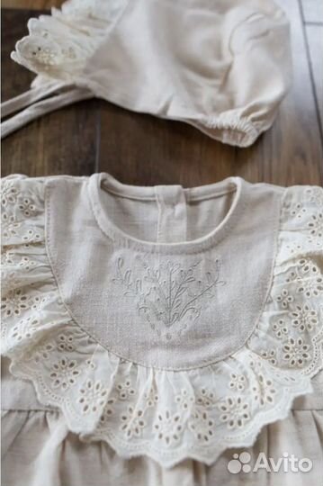 Боди с чепчиком для девочки 56-66