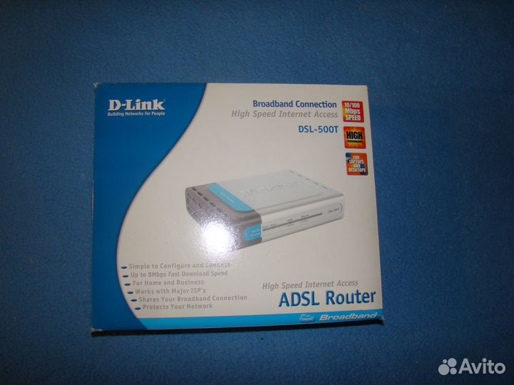 Маршрутизатор D-link DSL-500T