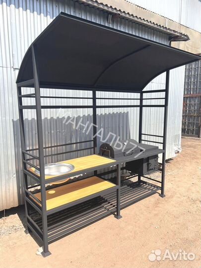 Мангал в стиле лофт