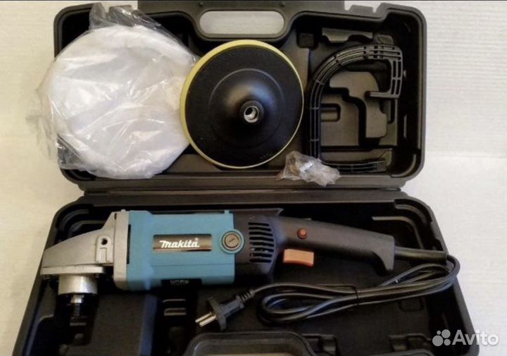 Полировальная машинка (в кейсе новая)