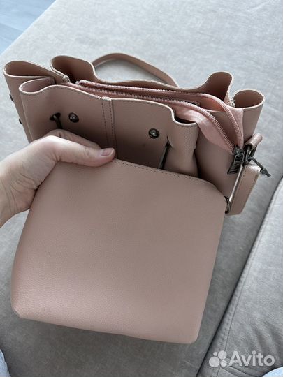 Сумка женская через плечо 2 в 1