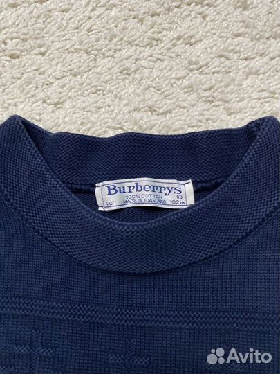 Burberrys Big Logo Vintage Sweater