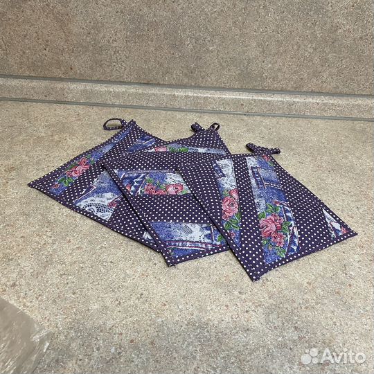 Комплекты прихваток для кухни лоскутные