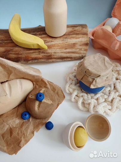 Игровой набор из дерева 