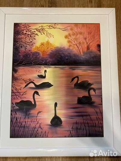 Картина, роспись по шелку