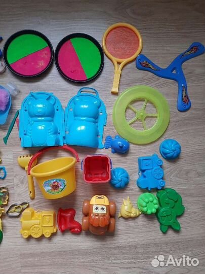 Пакет игрушек б/у,для дачи,песочницы