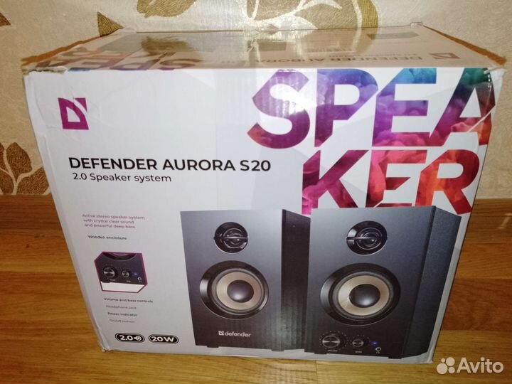 Колонки Defender Aurora s20 двухполосные для пк