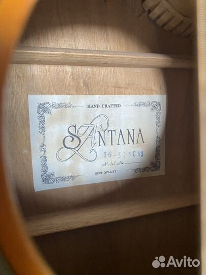 Акустическая гитара santana