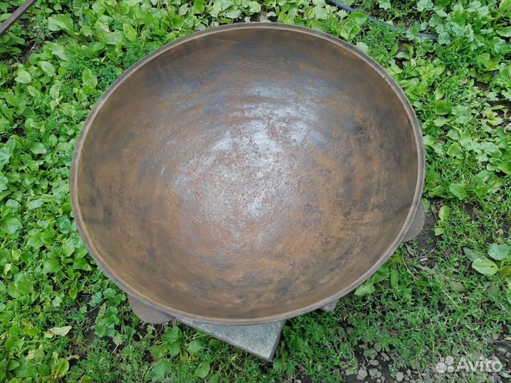 Казан старинный чугун. касли. клеймо. 40л