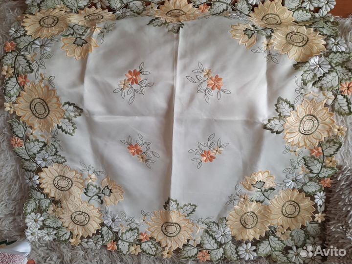 Чайная скатерть.85*85 Винтаж.Франция. Прованс