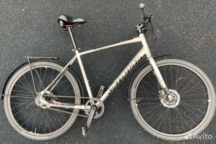 Велосипед на ременном приводе и планетарной втулке