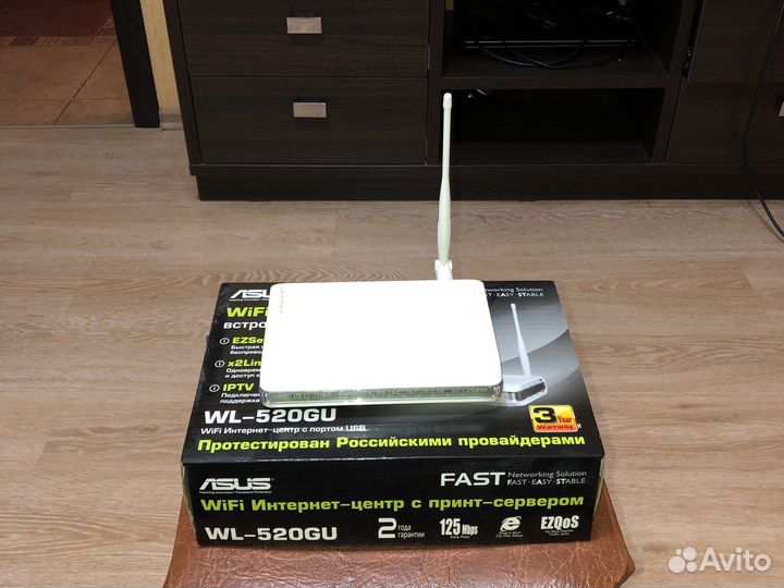 Wifi роутер asus WL-520GU
