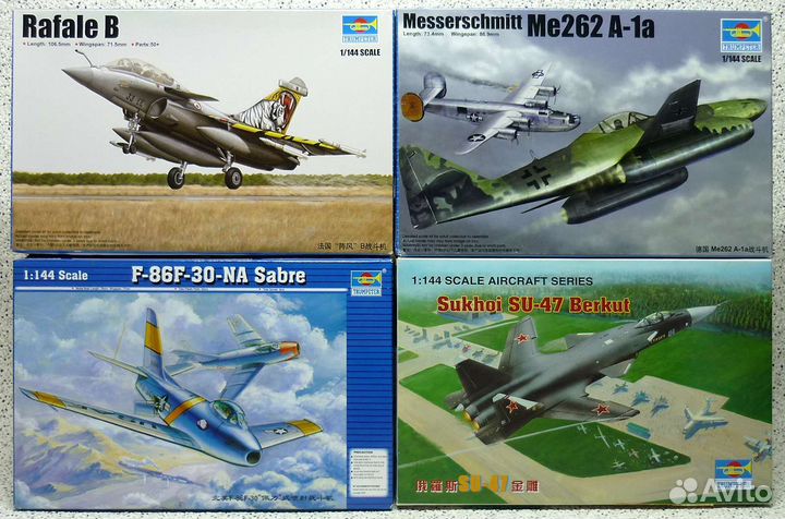 Сборные модели самолётов, Trumpeter, 1/144