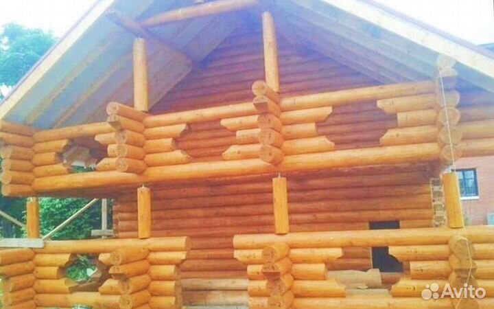 Сруб дома 6х6(+3 в чашу), 1,5эт., с Доставкой