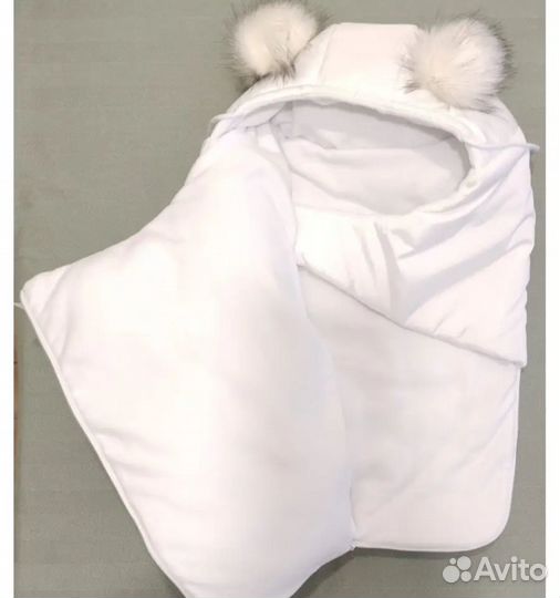 Конверт кокон на выписку зимний