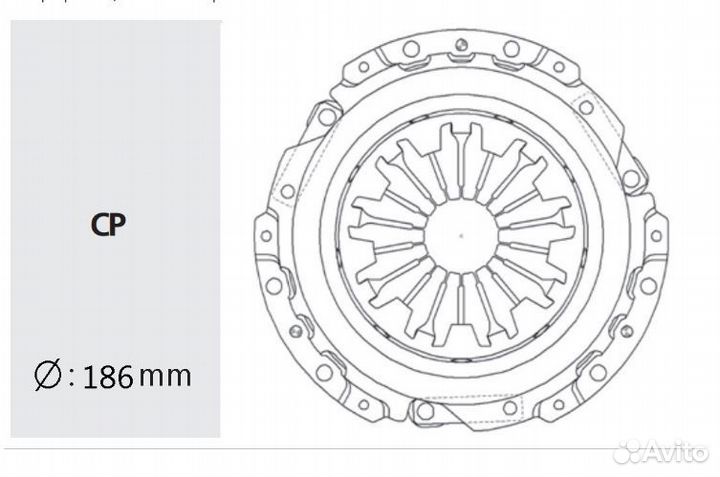 Корзина сцепления Valeo Daewoo Lanos 1.4 DWC31