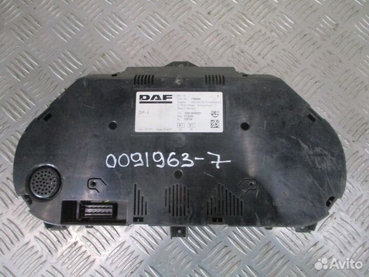 Панель приборов DAF 1743496
