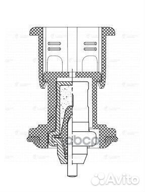 Термостат для а/м VW Polo Sedan (15) / (20) 1.6