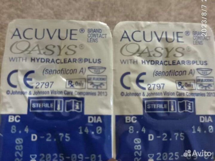 Линзы контактные acuvue oasys двухнедельные