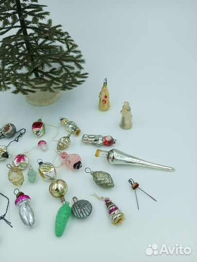 Елочные малютка, игрушки СССР