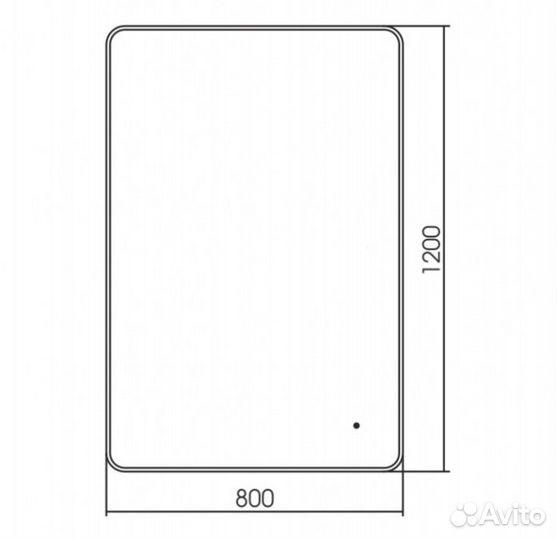 Зеркало Art&Max Siena S AM-SieS-1200-800-DS-F