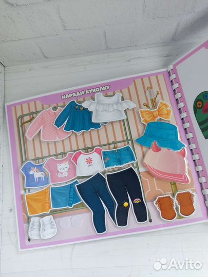 Книжка на липучках для девочек