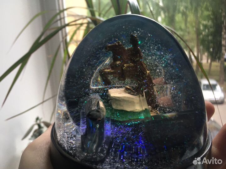 Шар стеклянный с блестками