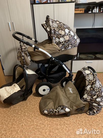 Коляска 3 в 1 indigo