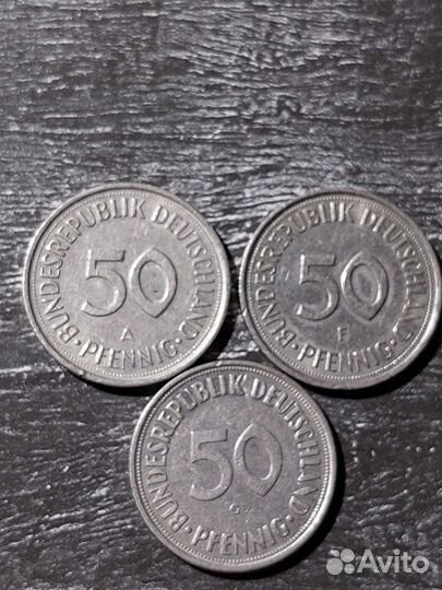 Монеты 50 pfennig