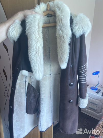 Куртка женская из нутрии со вставкой из кожи