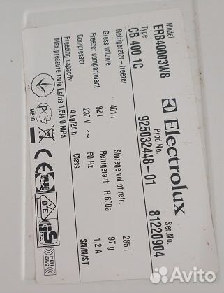Холодильник Electrolux по запчастям