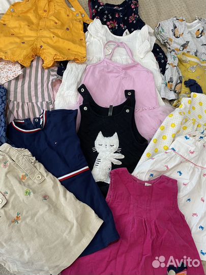 Вещи пакетом на девочку 74 80