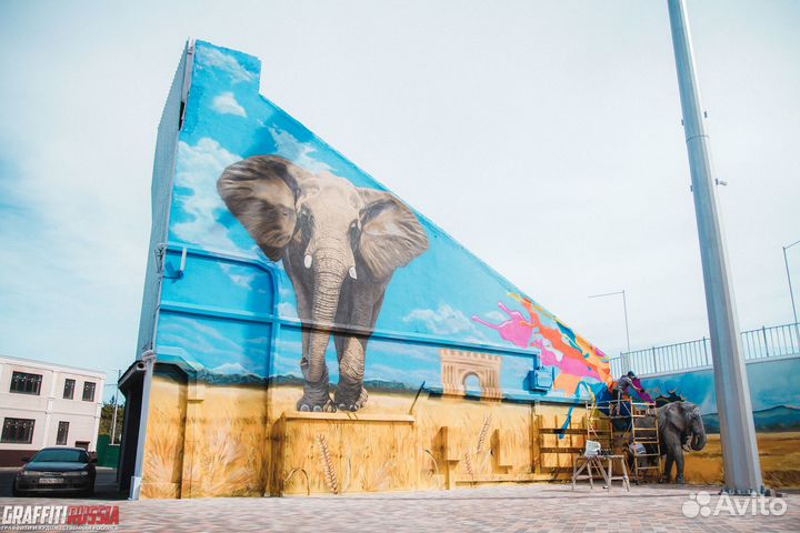 Роспись фасад / Муралы / Художественное оформление