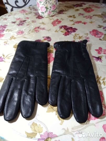 Перчатки кожаные мужские новые