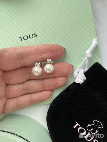 Украшения tous новое серьги