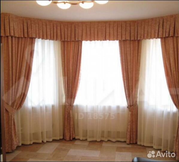 Ламбрекен с занавесками