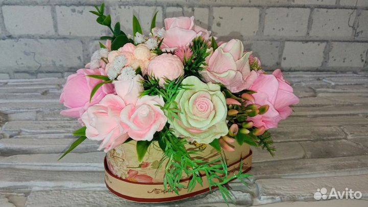 Букет из мыла ручной работы