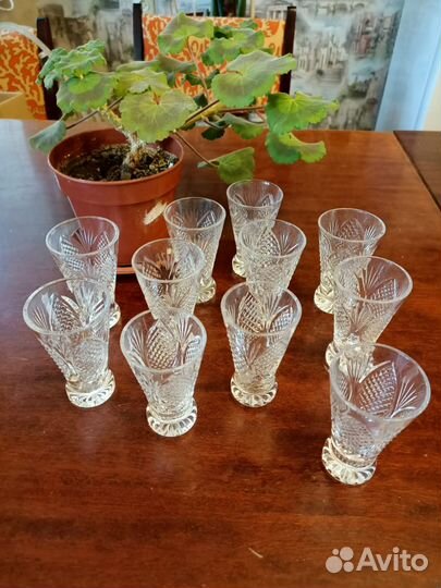 Стопки хрустальные