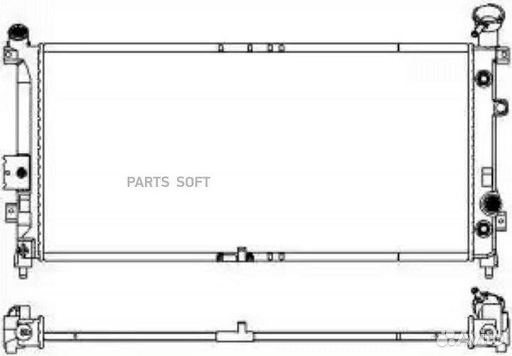 Радиатор охлаждения Шевроле Аплендер 35 2004 - 200