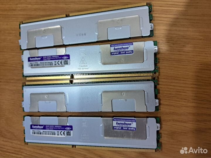 Samsung ddr3 (ECC) 32Gb (4 штуки по 8 Gb)
