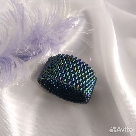Украшения из бисера — кольцо