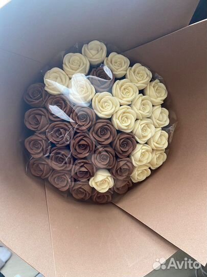 Букеты из сьедобных шоколадных роз